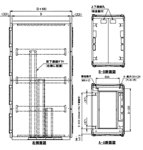 BNR ICTラック 4分割（前後4枚ドアー）仕様