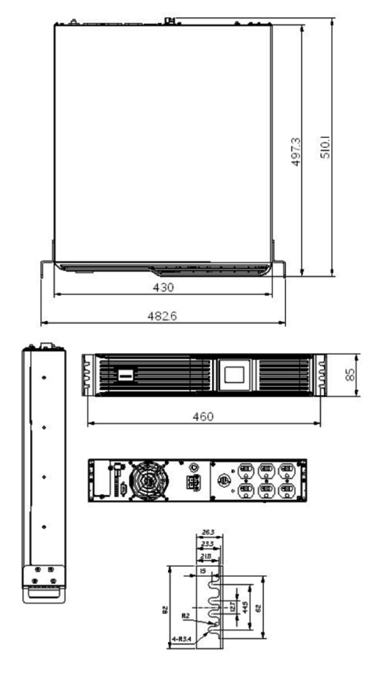 GXT3-800/1100/1500/2200RT100J概観図